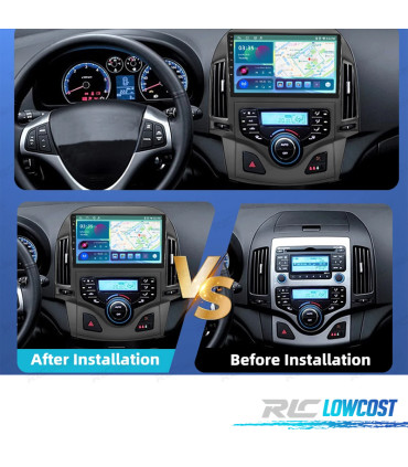 RÁDIO GPS ANDROID 13 HYUNDAI I30 07-11