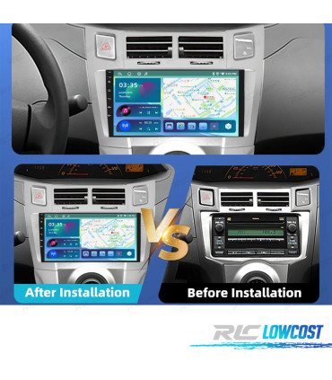RÁDIO GPS ANDROID 13 TOYOTA YARIS 05-11