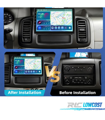 RÁDIO GPS ANDROID 13 RENAULT TRAFIC 01-10
