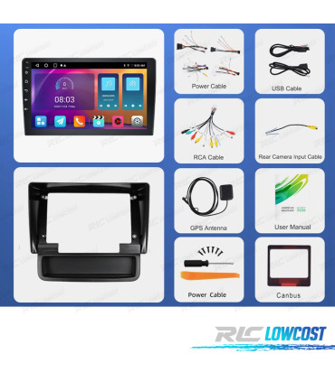 RÁDIO GPS ANDROID 13 RENAULT TRAFIC 01-10