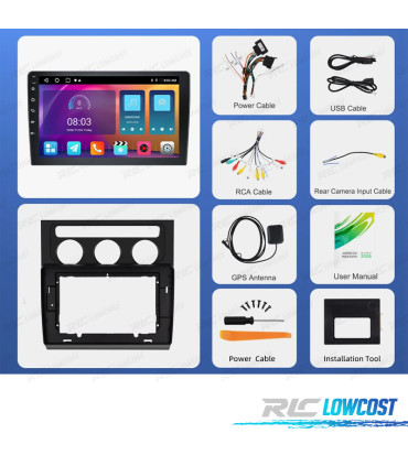 RÁDIO GPS ANDROID 13 VOLKSWAGEN TOURAN 03-06