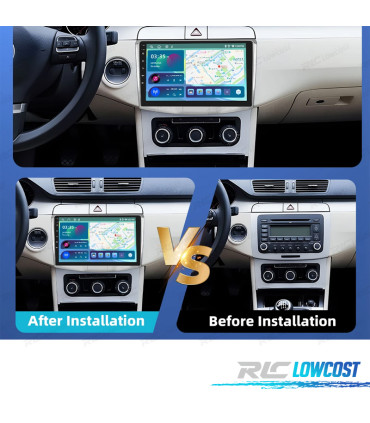 RÁDIO GPS ANDROID 13 VOLKSWAGEN PASSAT B7 10-14