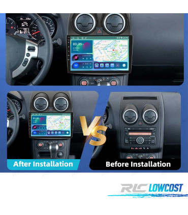 RÁDIO GPS ANDROID 13 NISSAN QASHQAI 06-18