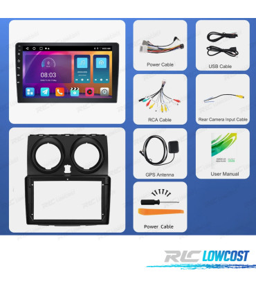 RÁDIO GPS ANDROID 13 NISSAN QASHQAI 06-18