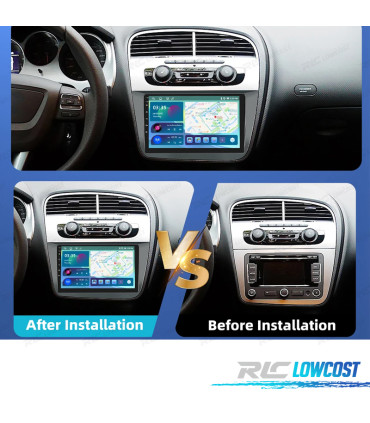 RÁDIO GPS ANDROID 13 SEAT ALTEA 04-15