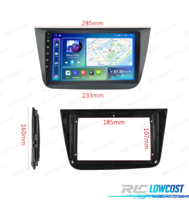 RÁDIO GPS ANDROID 13 SEAT ALTEA 04-15