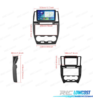 RÁDIO GPS ANDROID 13 LAND ROVER FREELANDER 07-14