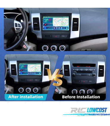 RÁDIO GPS ANDROID 13 PEUGEOT 4007 07-12