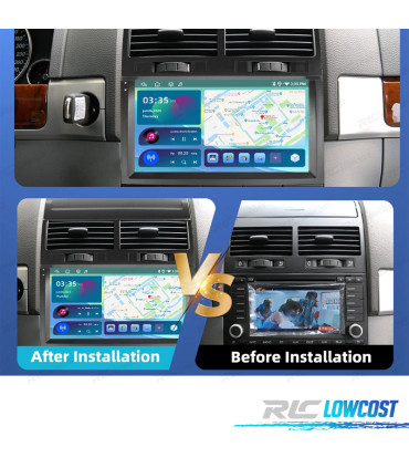 RÁDIO GPS ANDROID 13 VOLKSWAGEN TOUAREG 02-10