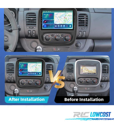 RÁDIO GPS ANDROID 13 RENAULT TRAFIC / OPEL VIVARO 14-19