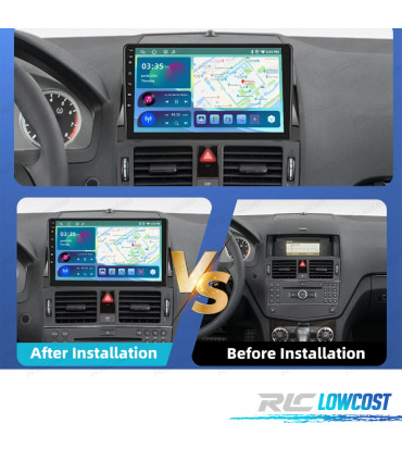 RÁDIO GPS ANDROID 13 MERCEDES CLASSE C W204 07-11