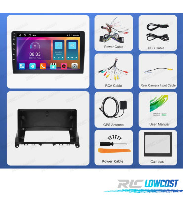 RÁDIO GPS ANDROID 13 MERCEDES CLASSE C W204 07-11