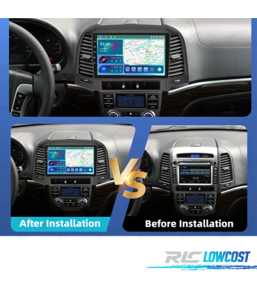 RÁDIO GPS ANDROID 13 HYUNDAI SANTA FE 06-12