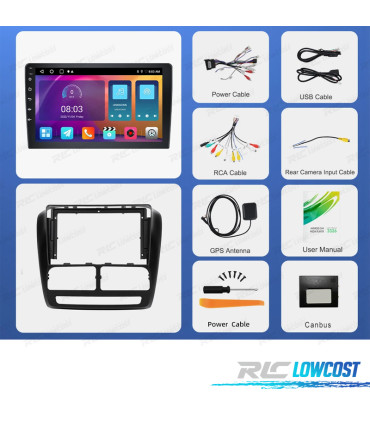 RÁDIO GPS ANDROID 13 FIAT DOBLO / OPEL COMBO 10-17