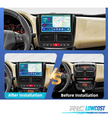 RÁDIO GPS ANDROID 13 FIAT DOBLO / OPEL COMBO 10-17