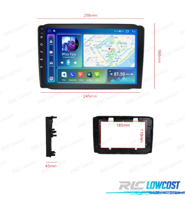 RÁDIO GPS ANDROID 13 SKODA FABIA 07-14