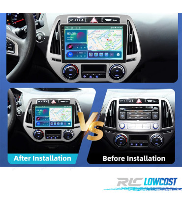 RÁDIO GPS ANDROID 13 HYUNDAI I20 09-15