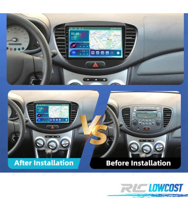 RÁDIO GPS ANDROID 13 HYUNDAI I10 11-13