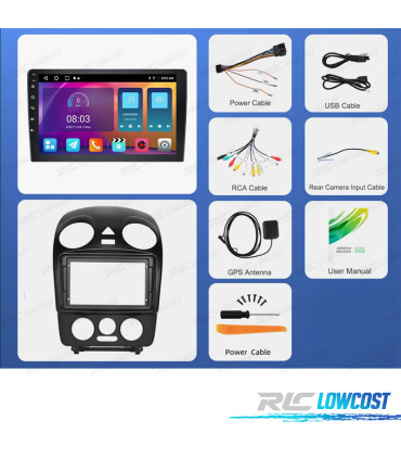 RÁDIO GPS ANDROID 13 VOLKSWAGEN BEETLE 06-11
