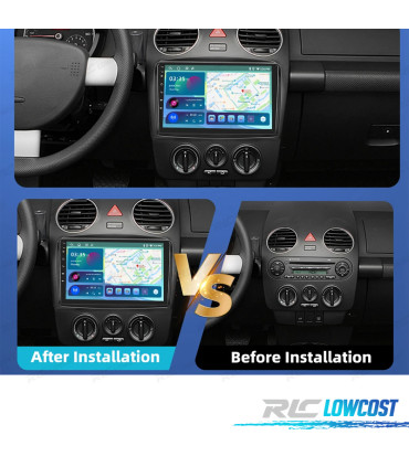 RÁDIO GPS ANDROID 13 VOLKSWAGEN BEETLE 06-11
