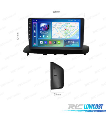 RÁDIO GPS ANDROID 13 RENAULT MEGANE 08-14
