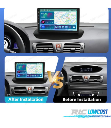 RÁDIO GPS ANDROID 13 RENAULT MEGANE 08-14