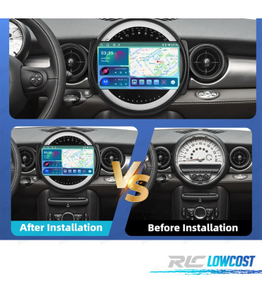 RÁDIO GPS ANDROID 13 MINI COOPER 06-13