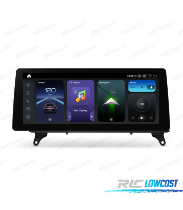 RÁDIO GPS ANDROID 14 BMW X5 E70 / X6 E71 CIC 12.3" 8GB+128GB