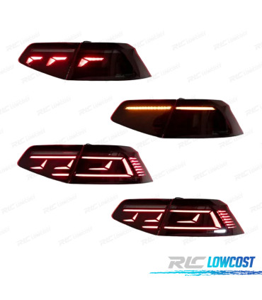 FAROLINS TRASEIROS VOLKSWAGEN VW PASSAT B8 15-19 LOOK 8.5