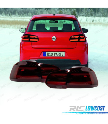 FAROLINS TRASEIROS LED VW GOLF 6 08-12 LOOK MK8