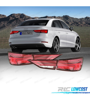 FARÓIS AUDI A3 8V 13-16 LOOK RESTYLING LED