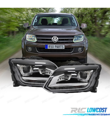 FARÓIS LED VOLKSWAGEN AMAROK 10-16 LOOK RESTYLING