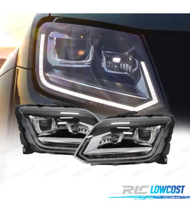 FARÓIS LED VOLKSWAGEN AMAROK 10-16 LOOK RESTYLING