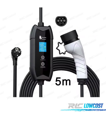 CARREGADOR DE VEÍCULOS ELÉTRICOS PORTÁTIL TYPE 2 REGULÁVEL