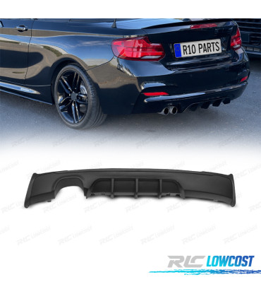 DIFUSOR BMW F22 F23 LOOK M PERFORMANCE PRETO MATE OO---