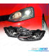 FARÓIS VOLKSWAGEN POLO 6R 6C 09-17 LOOK GTI VERMELHO