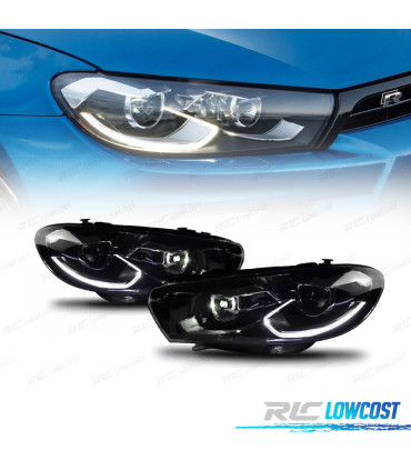 FARÓIS VOLKSWAGEN SCIROCCO 08-14 LOOK R 2015