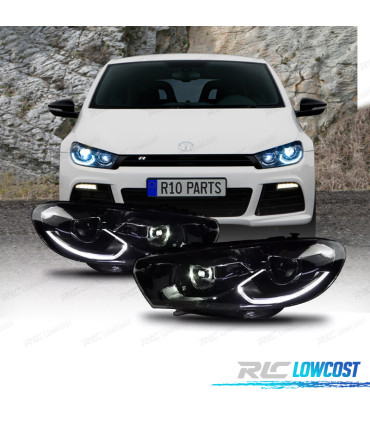 FARÓIS VOLKSWAGEN SCIROCCO 08-14 LOOK R 2015