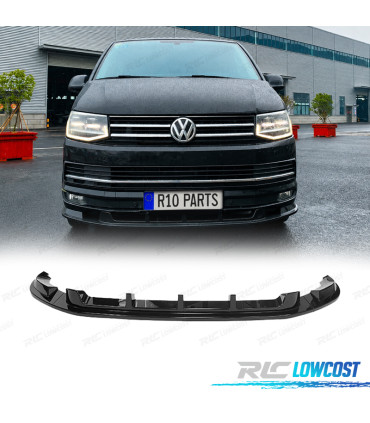SPOILER LIP VOLKSWAGEN VW T6 15-19 PRETO BRILHANTE