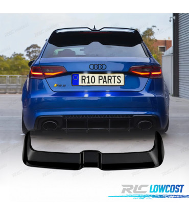 AILERON AUDI A3 8V 12-20 LOOK OETTINGER PRETO BRILHANTE
