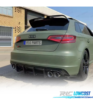 AILERON AUDI A3 8V 12-20 LOOK OETTINGER PRETO BRILHANTE