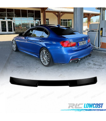 AILERON VIDRO TRASEIRO BMW F30 LOOK M4 PRETO BRILHANTE