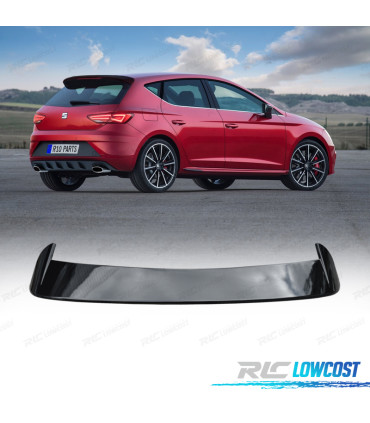 AILERON SPOILER SEAT LEON MK3 5P 13-20 PRETO BRILHANTE