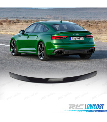 AILERON SPOILER TRASEIRO AUDI A5 SPORTBACK 16-21 PRETO BRILHANTE