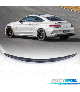 LIP SPOILER TRASEIRO MERCEDES CLASE C COUPE C205 14-18 AMG PRETO BRILHANTE