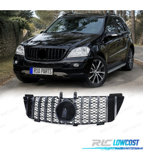 GRELHA FRONTAL MERCEDES M ML W164 05-08 PRETO CROMADO