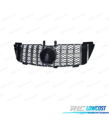 GRELHA FRONTAL MERCEDES M ML W164 05-08 PRETO CROMADO