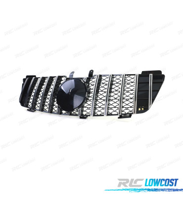 GRELHA FRONTAL MERCEDES M ML W164 05-08 PRETO CROMADO