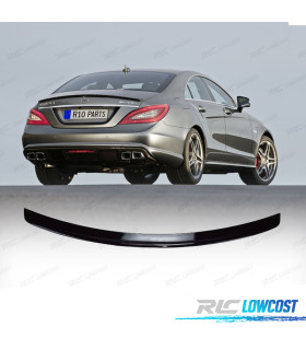 AILERON SPOILER TRASEIRO MERCEDES CLS C218 11-18 LOOK AMG PRETO BRILHANTE