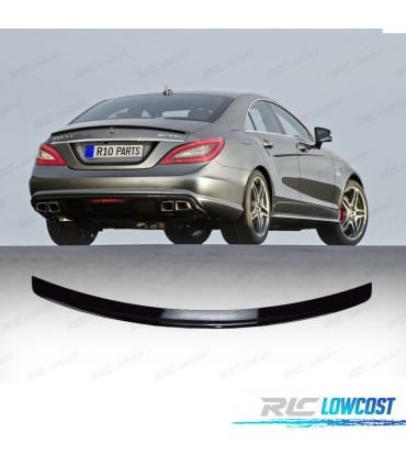 AILERON SPOILER TRASEIRO MERCEDES CLS C218 11-18 LOOK AMG PRETO BRILHANTE